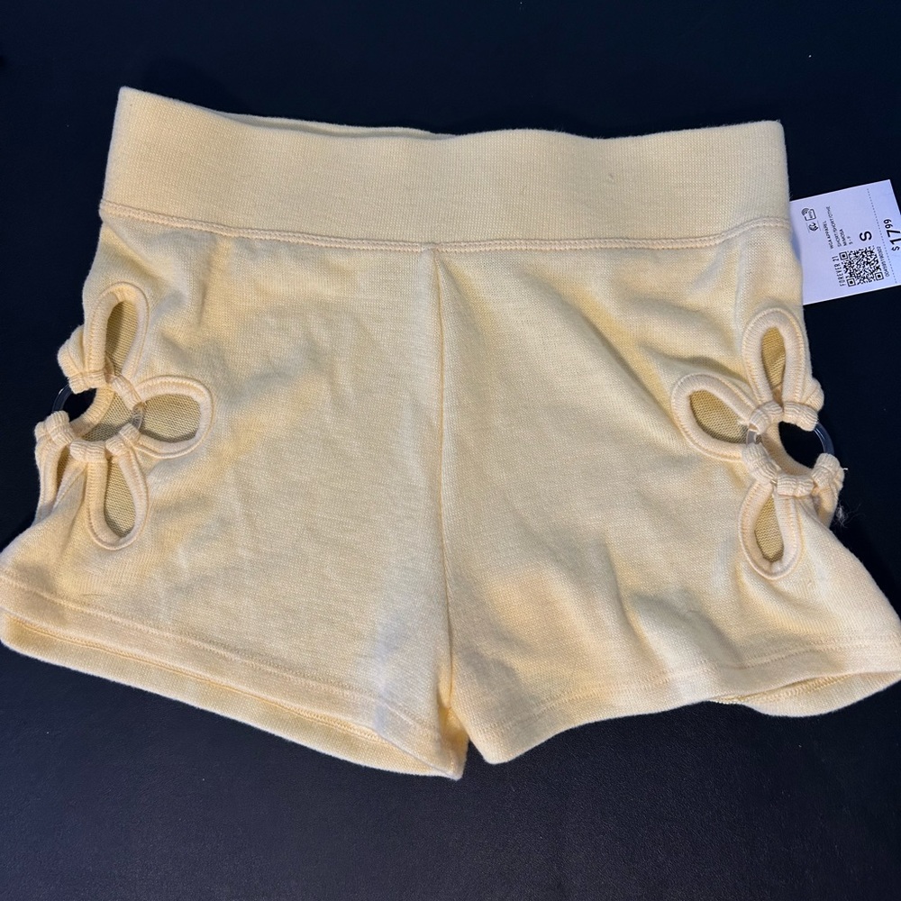 Yellow forever 21 shorts